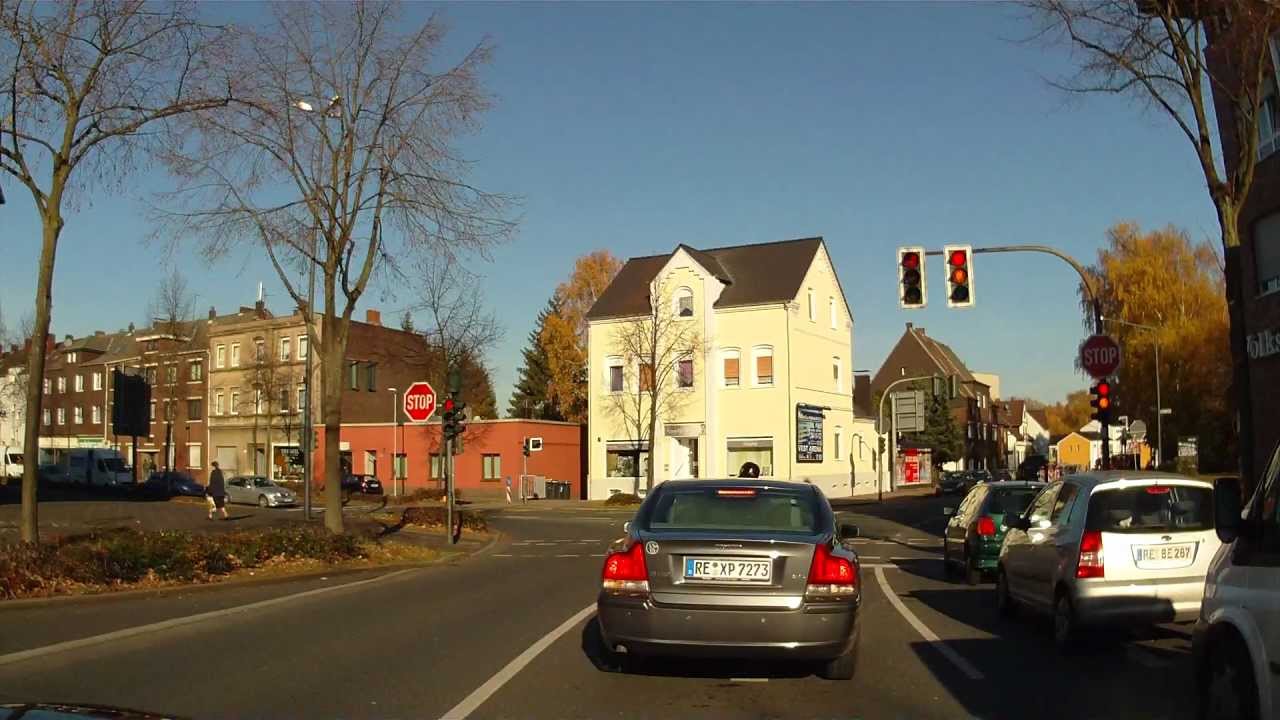 Tour de Ruhr - Ewaldstraße Herten in voller Länge - wunderschönes Ruhrgebiet (1080p)