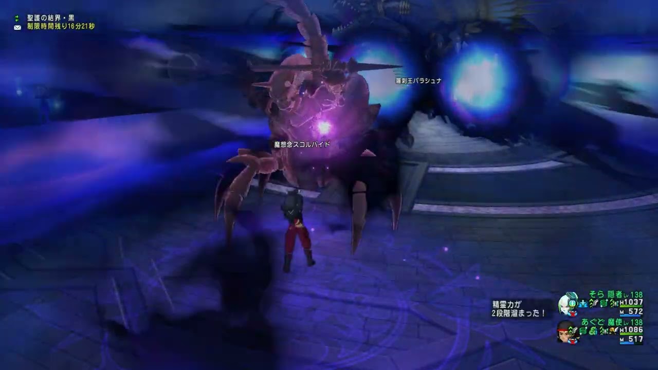 ドラクエ10　バラシュナ3　二人討伐　7分38秒　魔法視点