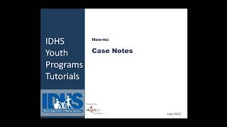 DHS Youth - How-to - Case Notes