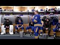 Rick Jeanneret Recieves Player of the Game Awards In Sabres Dressing Room