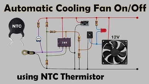 Automatic Cooling Fan On Off using NTC Thermistor | Temperature Sensor Fan Control Circuit