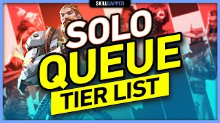 Valorant SOLO QUEUE TIER LIST - Best AGENTS to SOLO CARRY RANKED WITH