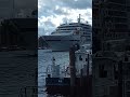Ausfahrt der MS Europa aus Travemünde