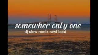 DJ SLOW REMIX !!! Rawi Beat - Somewhere Only We Know ( Slow Remix )