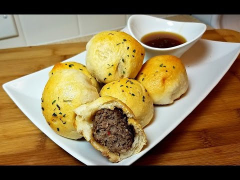 Sausage Biscuit Bites Recipe w/ Honey Garlic Butter Sauce