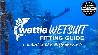 Wettie TV- Wettie Wetsuit Fitting Guide +WHAT'S THE DIFFERENCE?