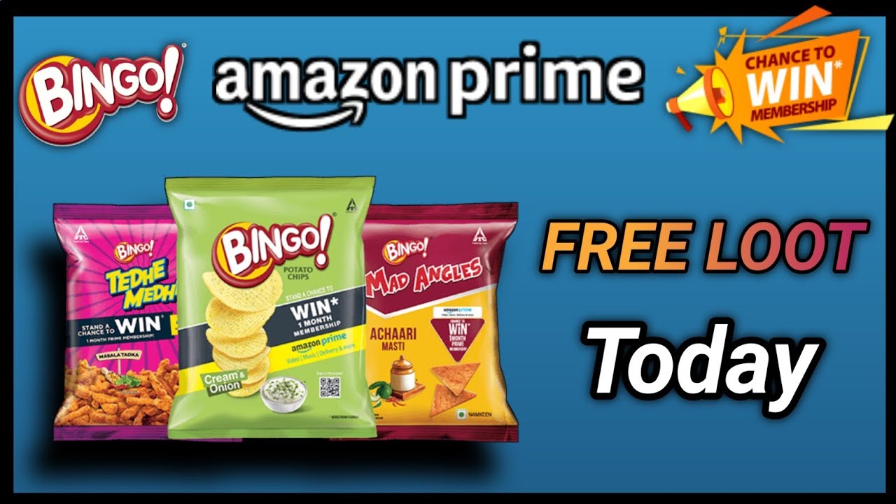 Bingo free Amazon prime loot offer / Free 1 months Amazon prime loot .