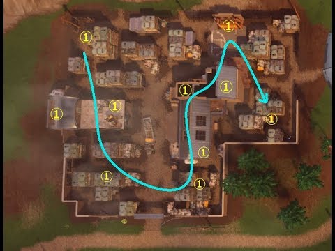 Fortnite ジャンク ジャンクションの全宝箱取得ルート Route To Get All Chest In Junk Junktion Youtube