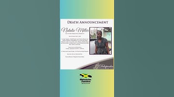 | Funeral Service Announcement #obituariesjm #jamaica #jm