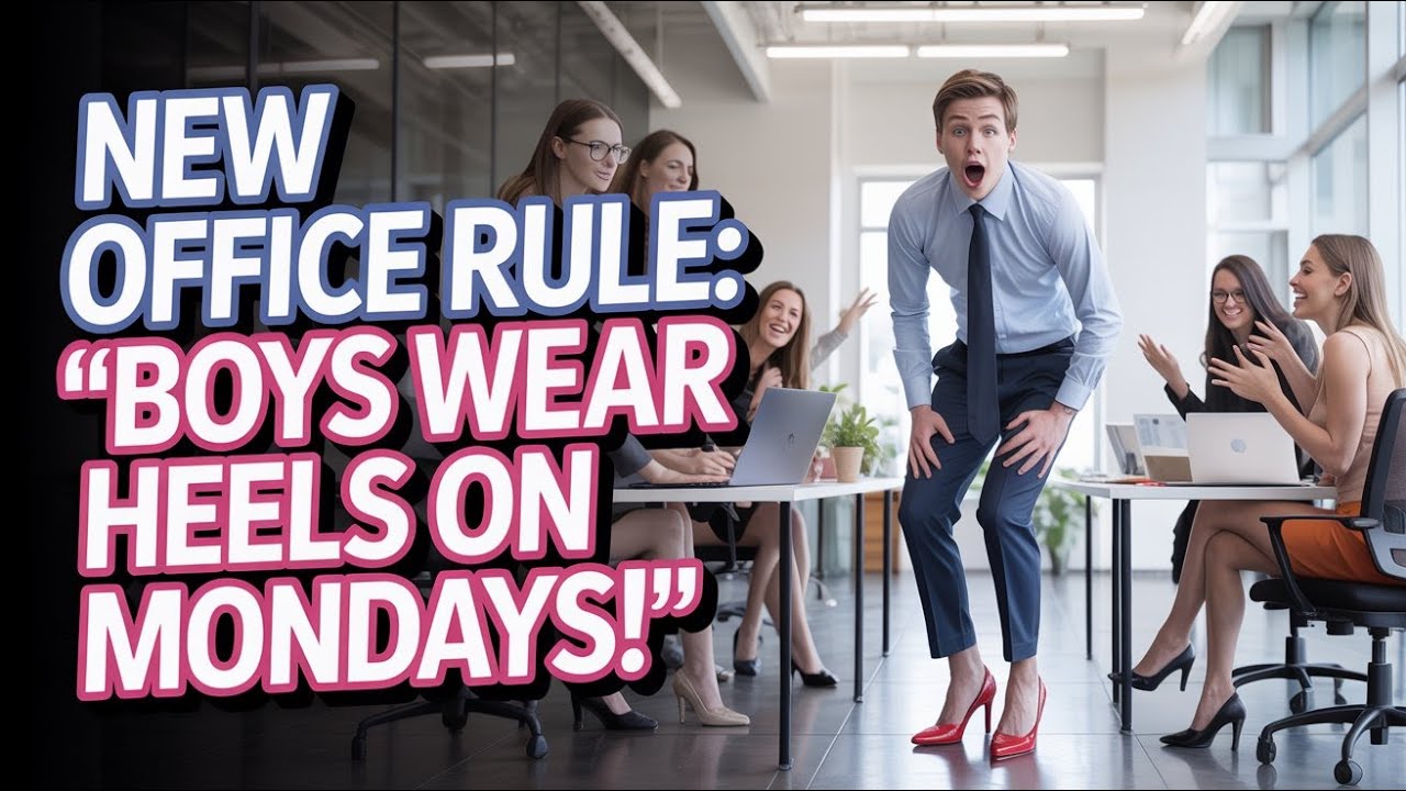 Office Rules Heels on Monday!   Crossdressedstory,Boy2Girl,M2F,TGTF