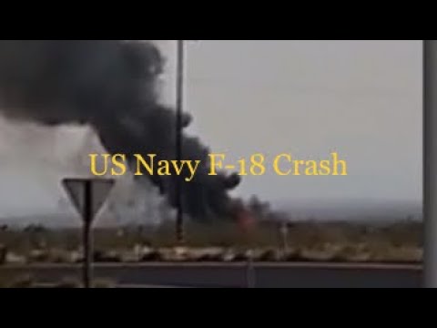 US Navy Fighter F/A-18 Super Hornet Crashes in California