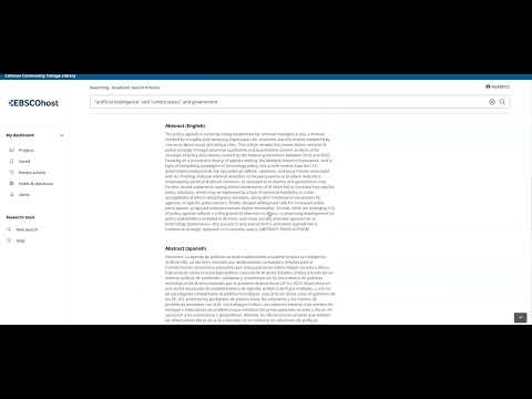 EBSCO Academic Search Premier (Search Strategy)