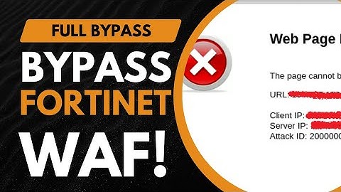 Fortinet WAF bypass SQLi
