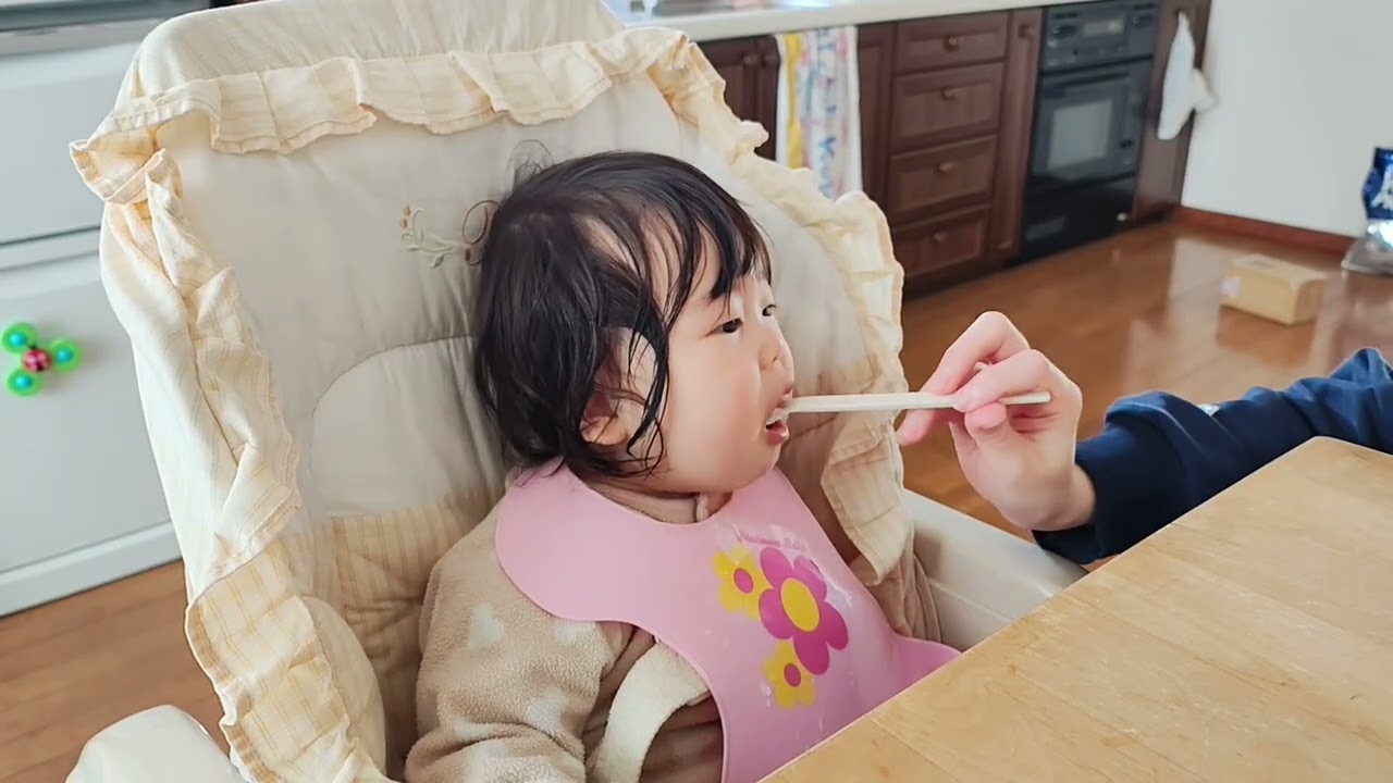 2026/02/21食べる量が2ヶ月早い子と一緒