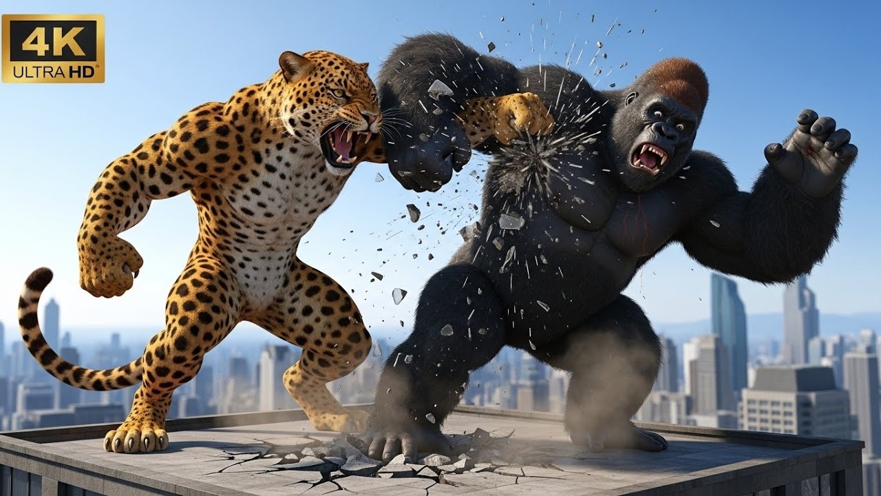 Ultimate Monster War: King Kong Titan Gorilla vs All Enemies (AI Compilation)