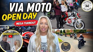 I went to VIA MOTO OPEN DAY and THIS HAPPENED…Massive Biker Meet up + Ride Out!