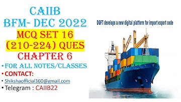 MCQ SET 16 #CHAPTER 6 #bfm #caiib