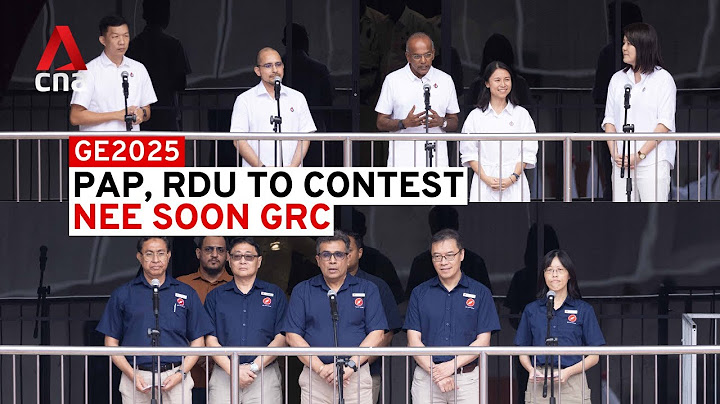 GE2025 Nomination Day: RDU and PAP speeches for Nee Soon GRC
