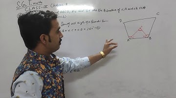CHAPTER 8 CLASS IX In a   ABCD,AOand BO are the bisectors of ∠A and∠B resp.Prove that∠AOB=1/2(∠C+∠D)