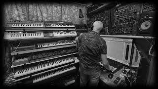 Behringer 960 sequencing Model D with ratcheting gates from Doepfer A-160-5.