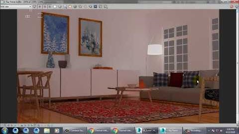 Tutorial on Modeling, Texturing and Lighting a 3d interior in 3dsmax ( Part 10 )