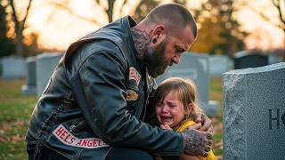 Hells Angel finds a poor girl crying at his son’s grave. Her words make him collapse in tears..