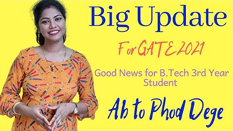 IIT BOMBAY RELEASED DATES OF GATE 2021|NEW UPDATE|BIG ANNOUNCEMENT ABOUT GATE 2021|3rdYR ELIGIBLE