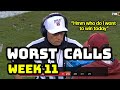 Top 10 worst calls from Week 11 | NFL Officiating 2019