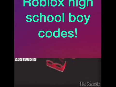 Roblox High School Boy Clothes And Hair And Face Codes Youtube - face code for roblox boys