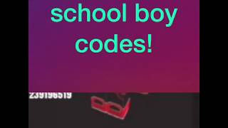 Roblox High School Boy Clothes And Hair And Face Codes Youtube - codes for roblox high school clothes body morph