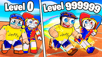 Jeffy and PONMI Upgrade to Level 999 SPEED in Roblox!