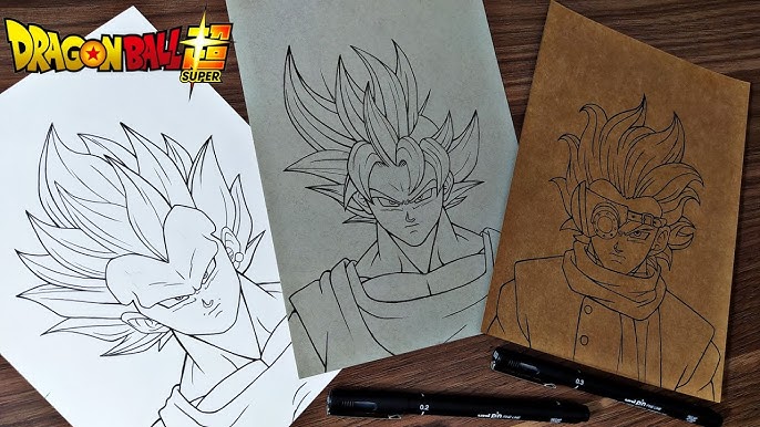 Desenho Art BR - 🔥Goku SSJ 3 - Dragon Ball Z 📌SALVA O