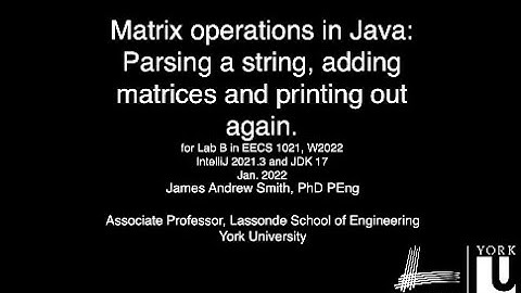 EECS 1021 Four Simple Examples (Review for Lab B)