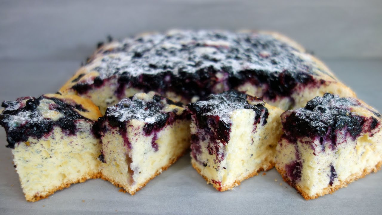 Pyszne ciasto z jagodami