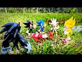 Sonic the hedgehog action figure :Sonic/knukles/Super sonic/Prime/Jaks/Were hog/Tails/Super shadow