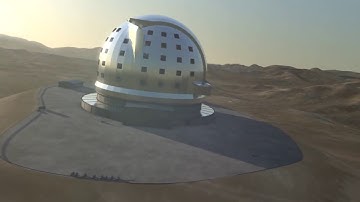 Closing in on the E-ELT at sunset and the start of observations