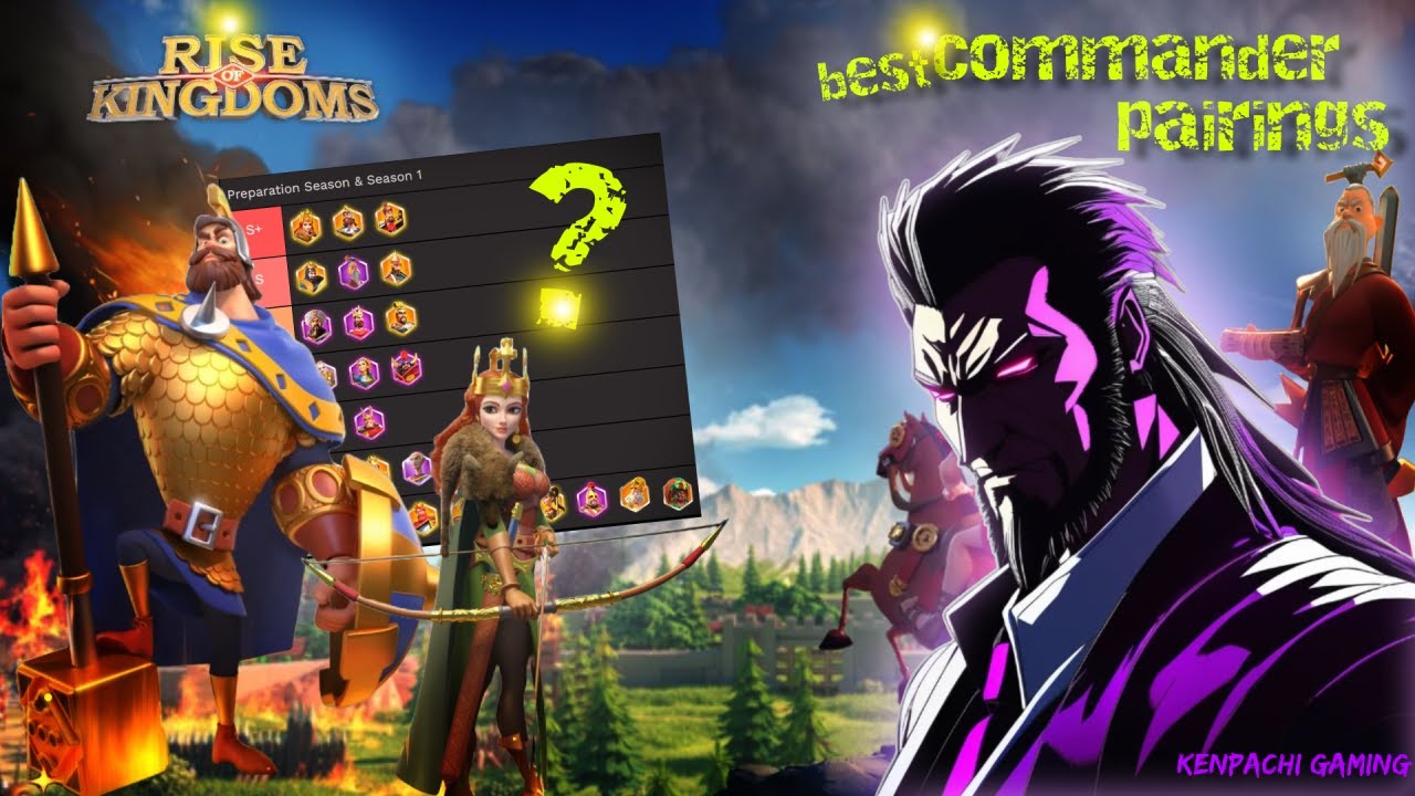 Rise of Kingdoms Guide -- Commander Pairings Part 1 -- RoK 101 - Preapration Seaon & Season 1