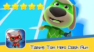 Talking Tom Hero Dash Run Day262 Walkthrough Endless runner Save the world Recommend index five star