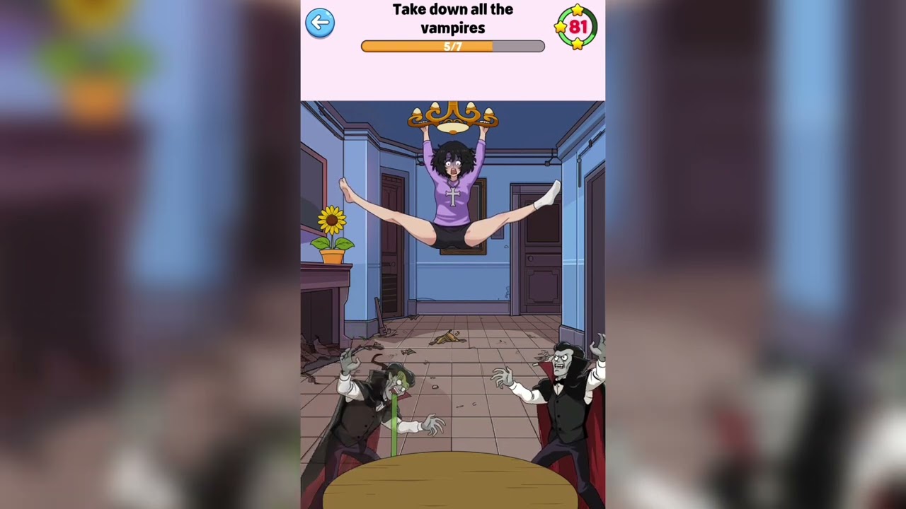 Brain Tease Puzzle Level 73 Take Down All The Vampires Walkthrough