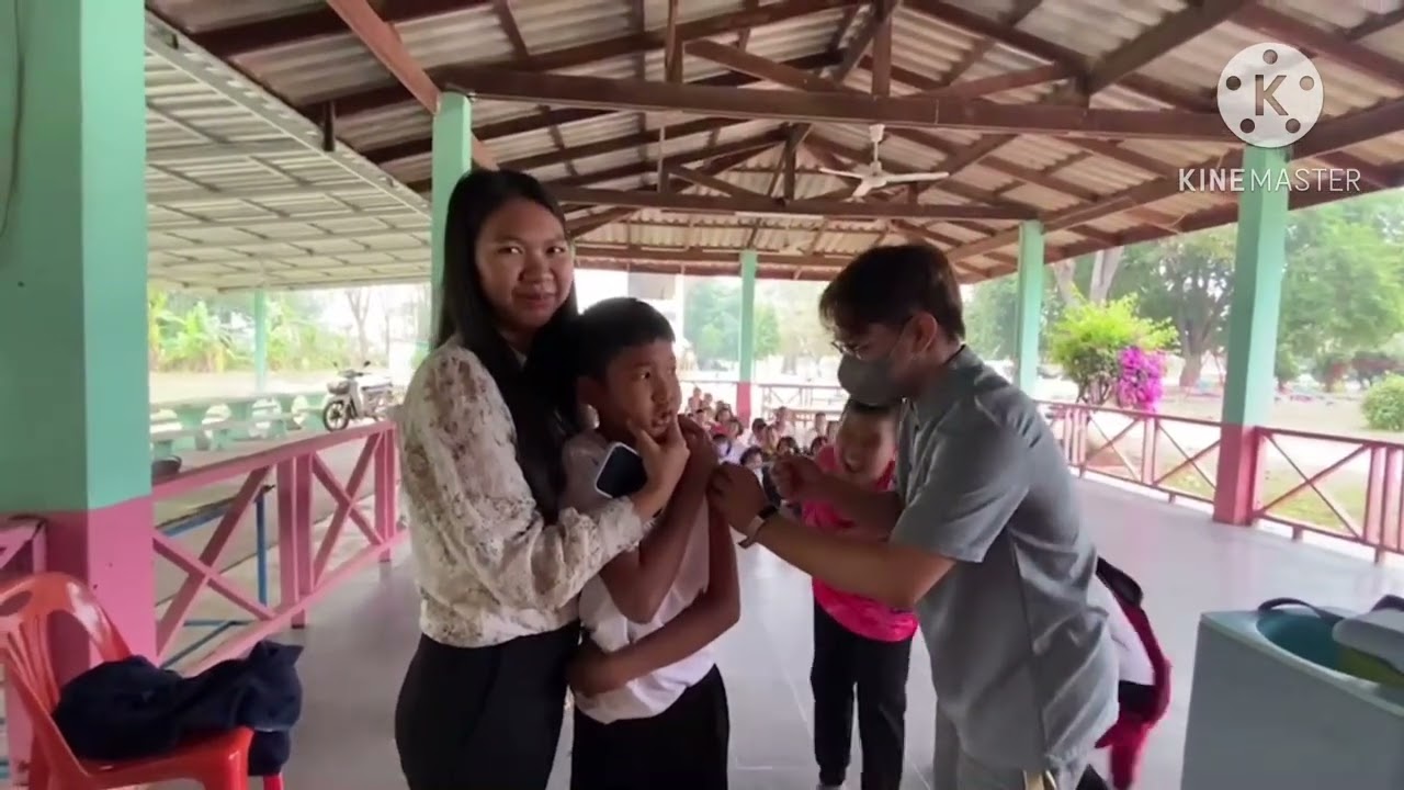 กิจกรรมตรวจสุขภาพประจำปีกับคุณหมออนามัย ป6ฉีดวัคซีน