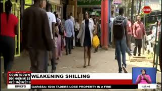 The Kenya Shilling continues to depreciate, trading at 117.57 against the greenback