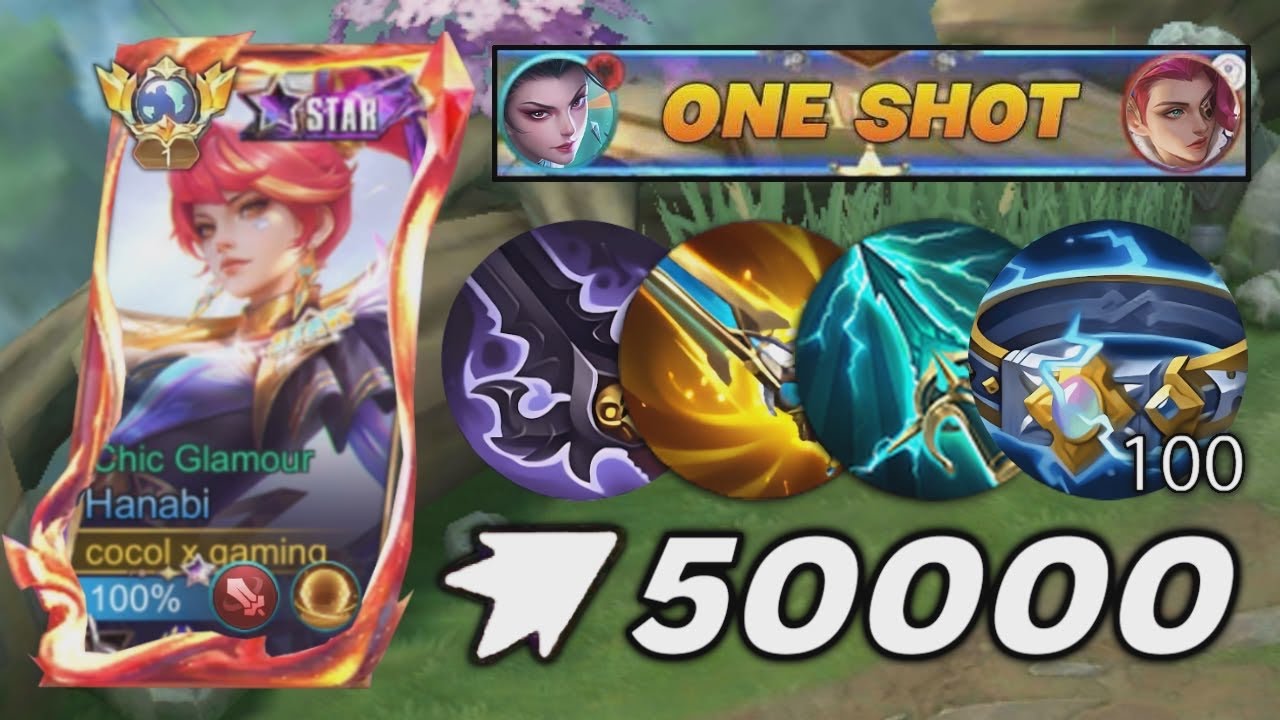 TOP GLOBAL HANABI BEST BURST DAMAGE HACK BUILD 1 HIT 2026!!💀 (op build) - Mobile Legends