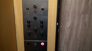 Vintage Otis Traction Elevator at the Masonic Building in Staunton, VA