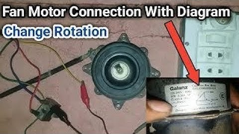 All Split AC fan motor connection easy wiring tricks 2023