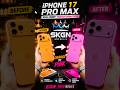 Orange to Pink — Complete iPhone 17 Pro Max Transformation 💗Full body customized #apple # #shorts