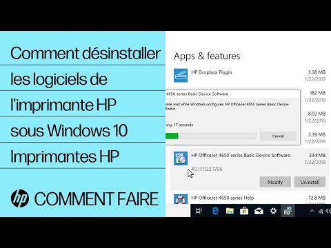 Vidéo: Comment Désinstaller Une Imprimante HP