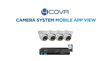 4COVR Security System Mobile App View
