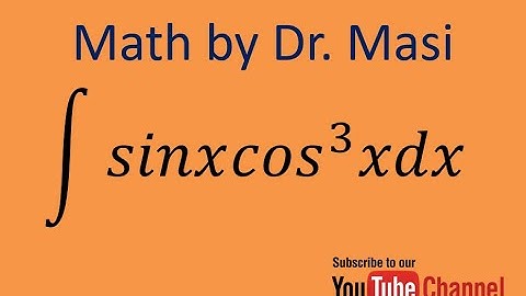 How to integrate sinx cos^3x, indefinite integral, substitution integration, calculus