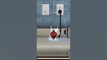 Annoying Orange Splatter Up! Strawberry Gets Electrocuted #shorts #annoyingorange #gameplay