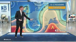 Tendenza meteo per il weekend del 10 - 12 novembre